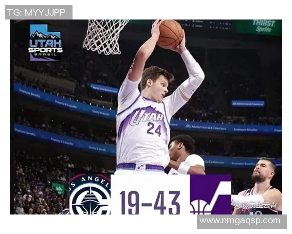 进攻火热！爵士半场命中率高达71.8%，领先快船31分